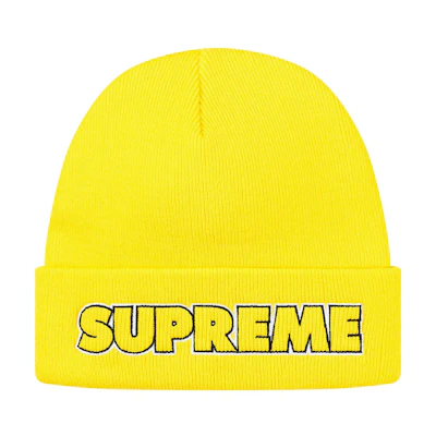 Supreme Outline Beanie Bright Yellow