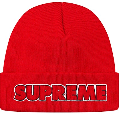 Supreme Outline Beanie 'Red
