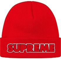 Supreme Outline Beanie Red Supreme Outline Beanie Red
