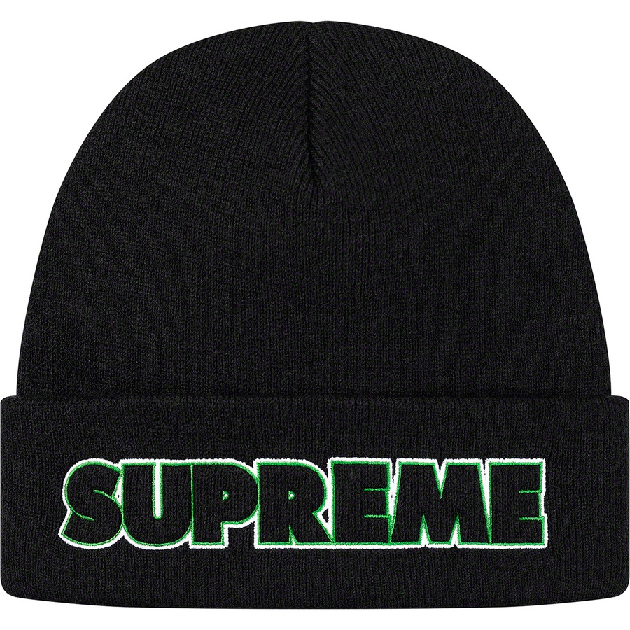 Supreme Outline Beanie Black - Novelship