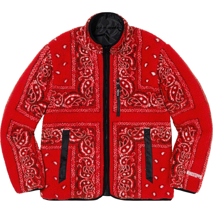 Supreme bandana jacket red on sale