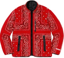 Supreme可翻转佩斯利绒夹克红色 Buy Supreme可翻转佩斯利绒夹克红色