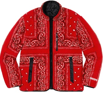 Jaket Fleece Bandana Supreme Merah yang Dapat Dibalik Buy Jaket Fleece Bandana Supreme Merah yang Dapat Dibalik