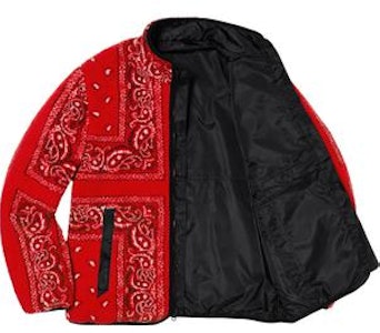 Jaket Fleece Bandana Supreme Merah yang Dapat Dibalik Order Jaket Fleece Bandana Supreme Merah yang Dapat Dibalik