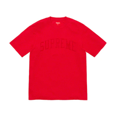 Supreme Chenille Arc Logo S/S Top Red