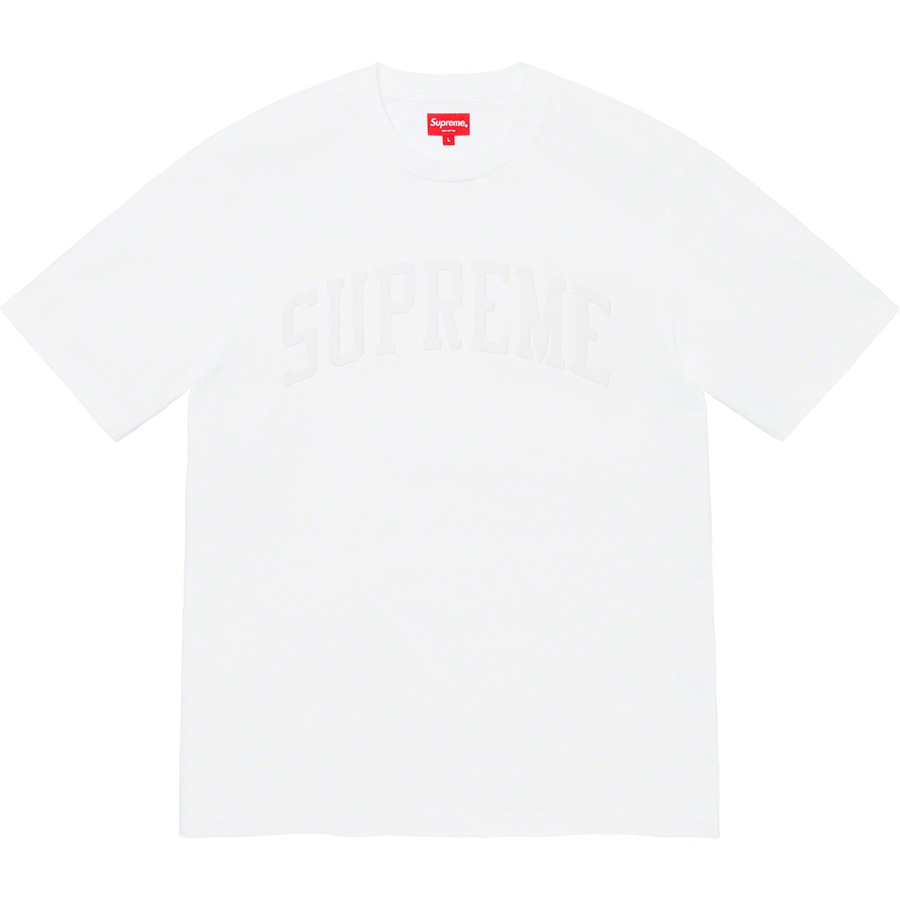 Supreme Chenille Arc Logo S/S Top White - Novelship