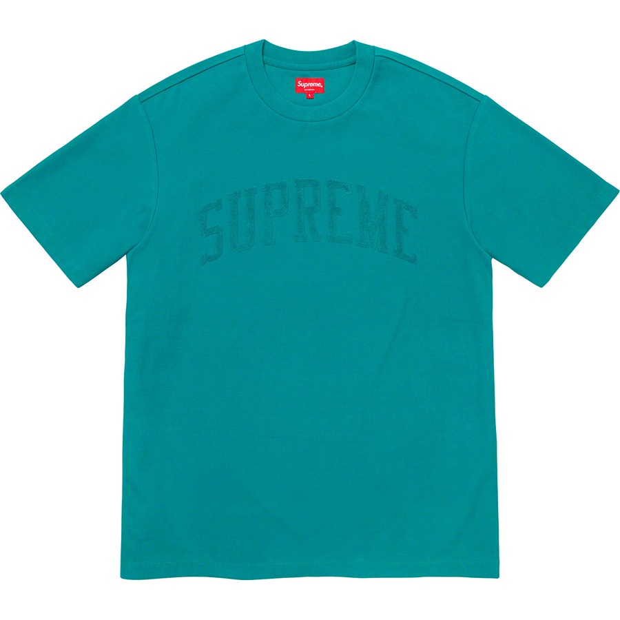 Supreme Chenille Arc Logo S/S Top Teal - Novelship