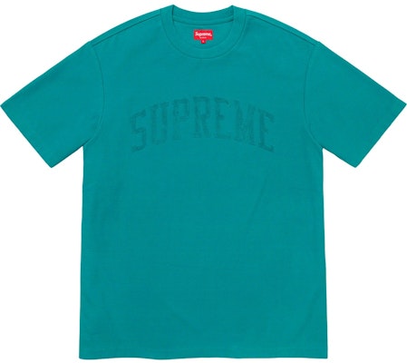 Supreme Chenille Arc Logo Kaos Pendek Teal Buy Supreme Chenille Arc Logo Kaos Pendek Teal
