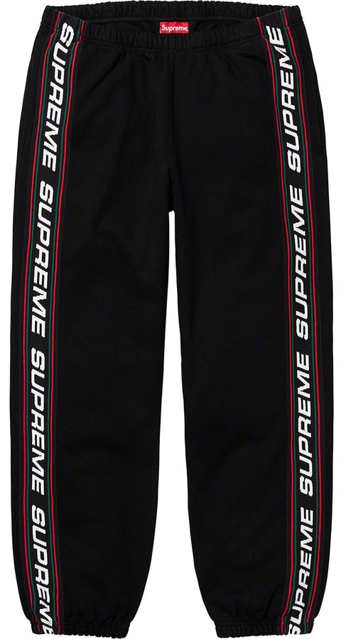 supreme-text-rib-sweatpant-black