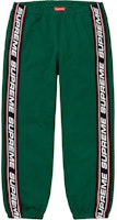 Supreme Text Rib Sweatpant Dark Green