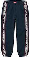 Supreme Text Rib Sweatpant Navy