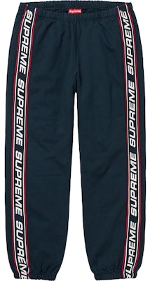 Supreme Text Rib Sweatpant Navy Buy Supreme Text Rib Sweatpant Navy