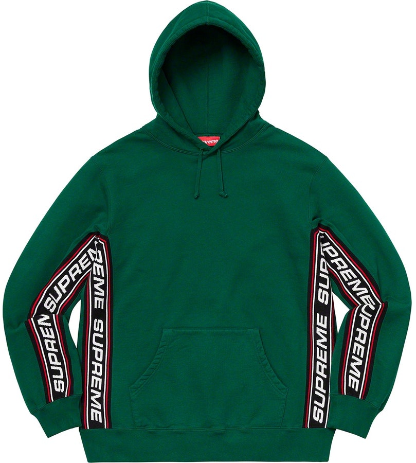 supreme-text-rib-hooded-sweatshirt-dark-green