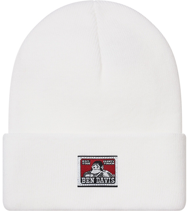 supreme-ben-davis-beanie-white