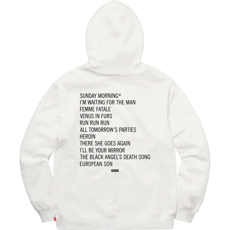 Order Supreme The Velvet Underground Hooded Sweatshirt White