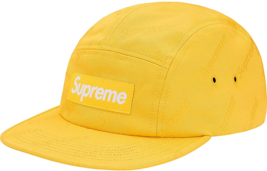supreme-f-w19-jacquard-logo-twill-camp-cap-yellow