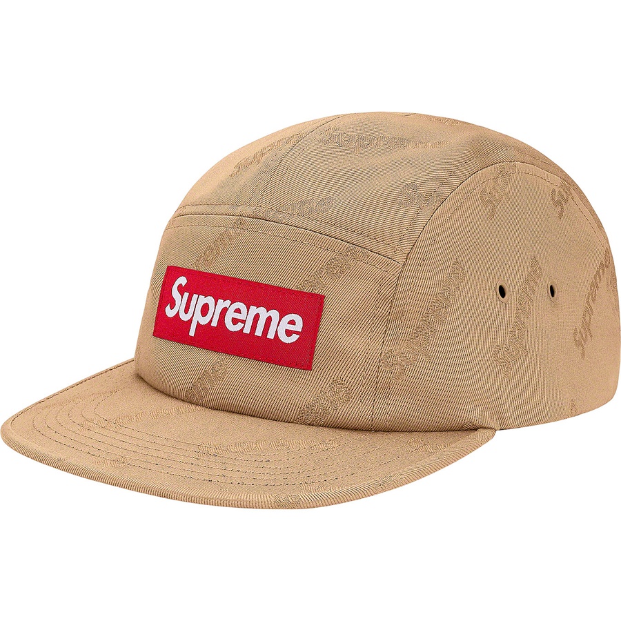 Supreme Jacquard Logo Twill Camp Cap Tan - Novelship