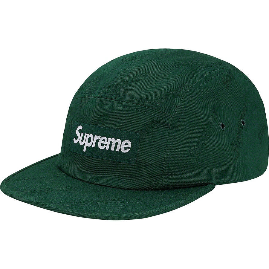 Supreme Jacquard Logo Twill Camp Cap Forest Green - Novelship