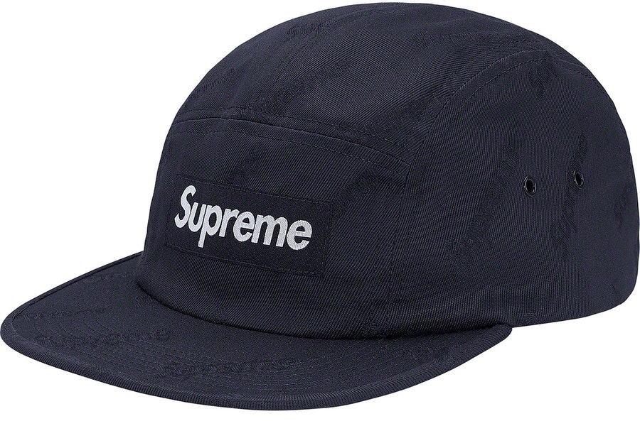 supreme-f-w19-jacquard-logo-twill-camp-cap-navy