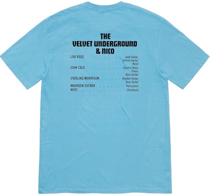 Supreme The Velvet Underground & Nico Camiseta Gris Claro Order Supreme The Velvet Underground & Nico Camiseta Gris Claro