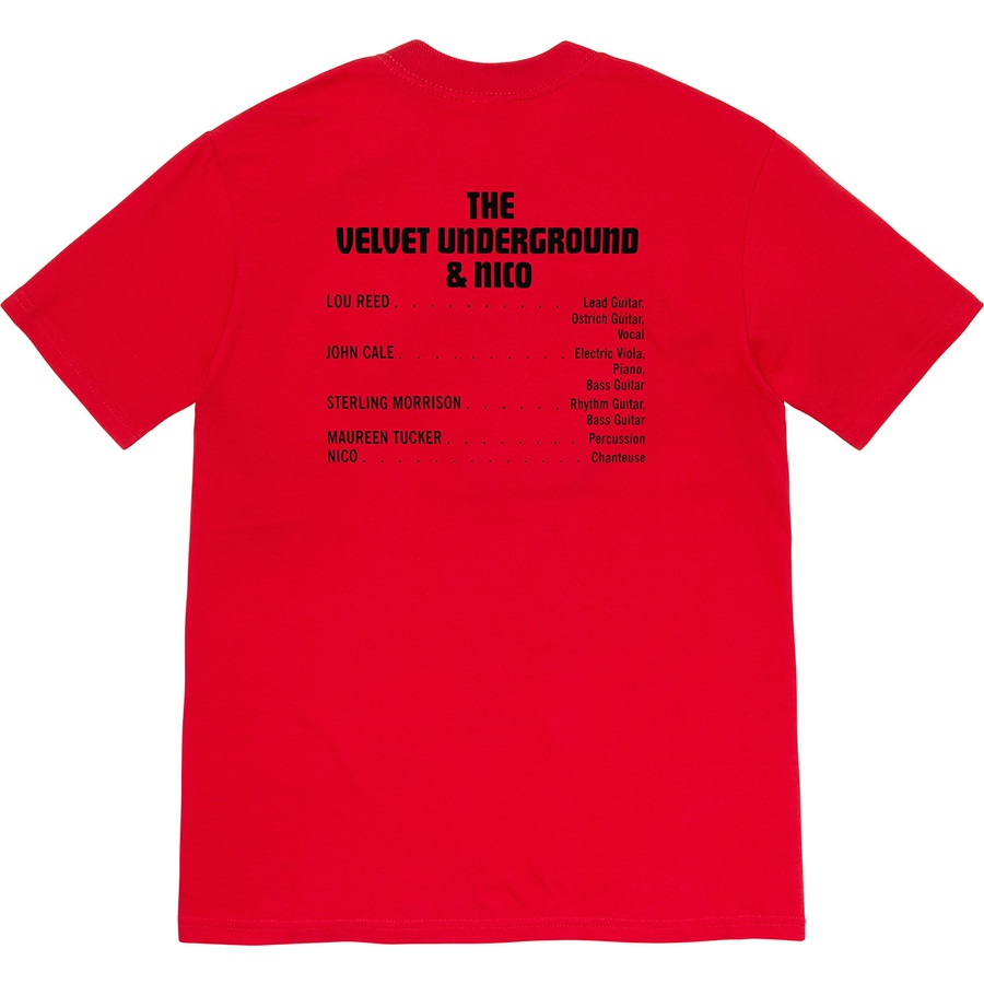 Supreme The Velvet Underground & Nico Tee Red - Novelship