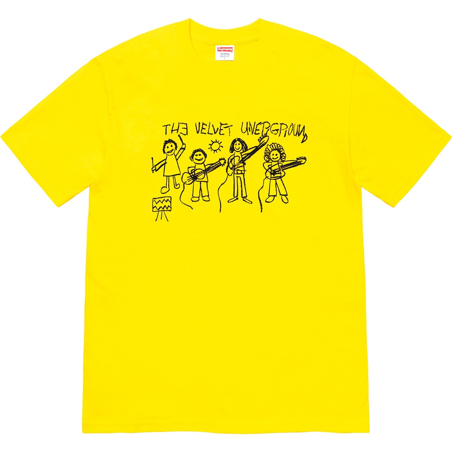 Supreme The Velvet Underground Drawing Tee Yellow - Novelship