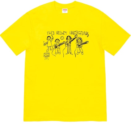 Supreme Camiseta Amarilla The Velvet Underground Drawing. Buy Supreme Camiseta Amarilla The Velvet Underground Drawing.
