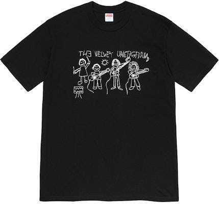 至高無上的地下絲絨繪圖黑色T恤 Buy 至高無上的地下絲絨繪圖黑色T恤