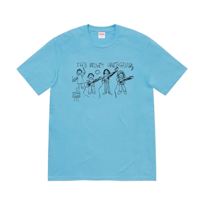 Supreme The Velvet Underground Drawing Tee Light Slate