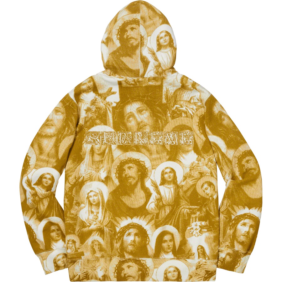 Supreme Jesus and Mary Hooded Sweatshirt Mustard 圖 2