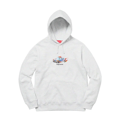 Supreme Cop Car Hooded Sweatshirt Ash Grey