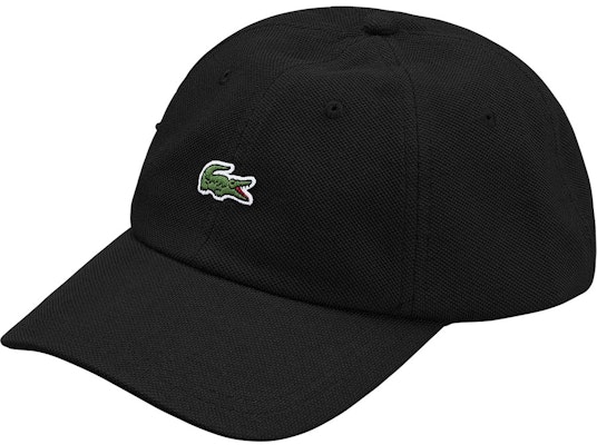 Supreme x Lacoste Topi Pique 6-Panel Hitam Buy Supreme x Lacoste Topi Pique 6-Panel Hitam