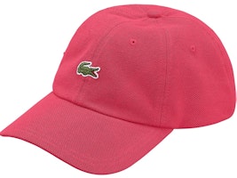 Supreme x Lacoste Pique 6-Panel Pink Supreme x Lacoste Pique 6-Panel Pink