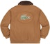 Order Supreme x Lacoste 羊毛飛行夾克 黃褐色