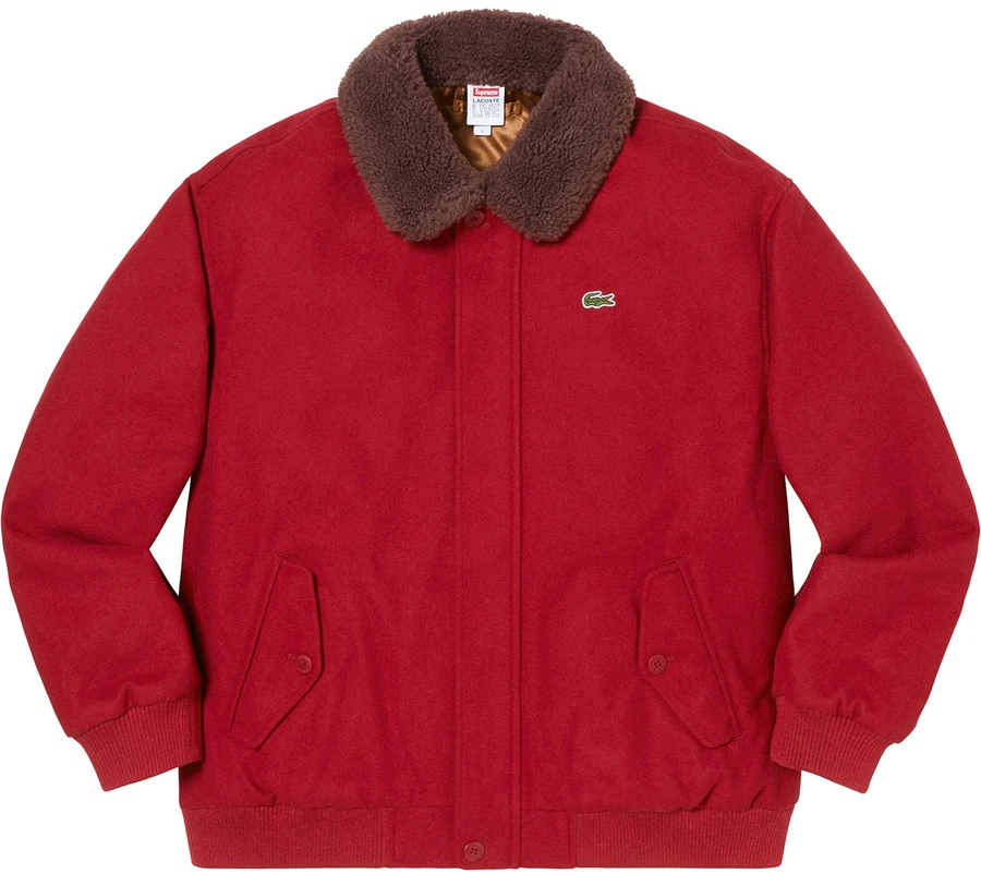 supreme-lacoste-wool-bomber-jacket-red