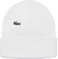 Supreme x Lacoste Beanie White