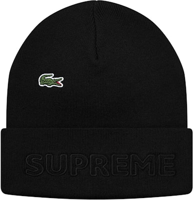 Supreme x Lacoste Beanie Hitam - Stail Urban Terkini Buy Supreme x Lacoste Beanie Hitam - Stail Urban Terkini