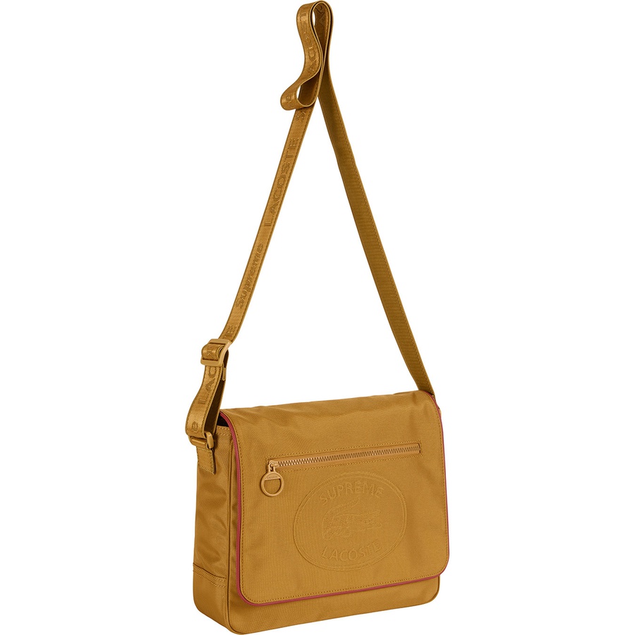 Supreme x Lacoste Small Messenger Bag Gold - Novelship