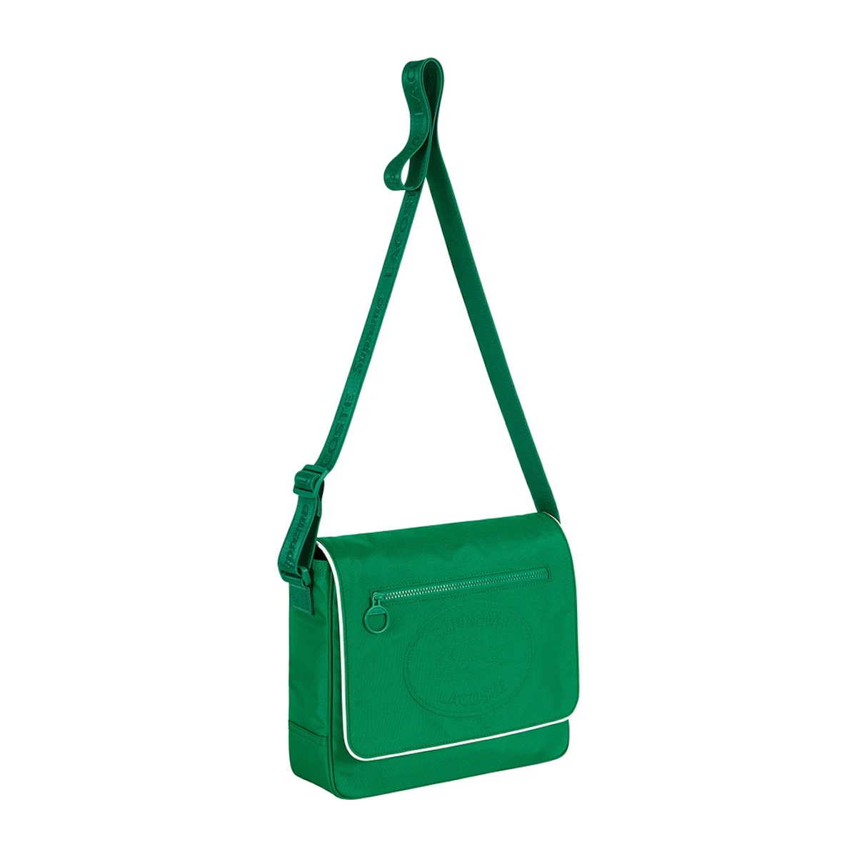 Supreme x Lacoste Small Messenger Bag Green
