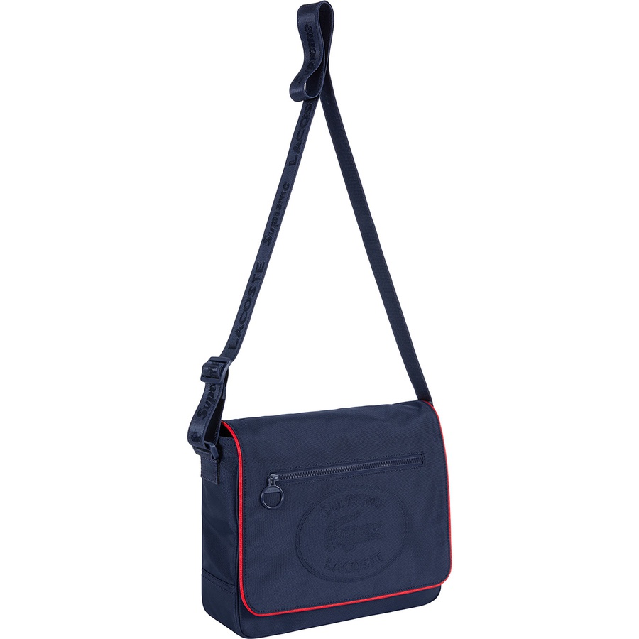 Supreme x Lacoste Small Messenger Bag Navy - Novelship