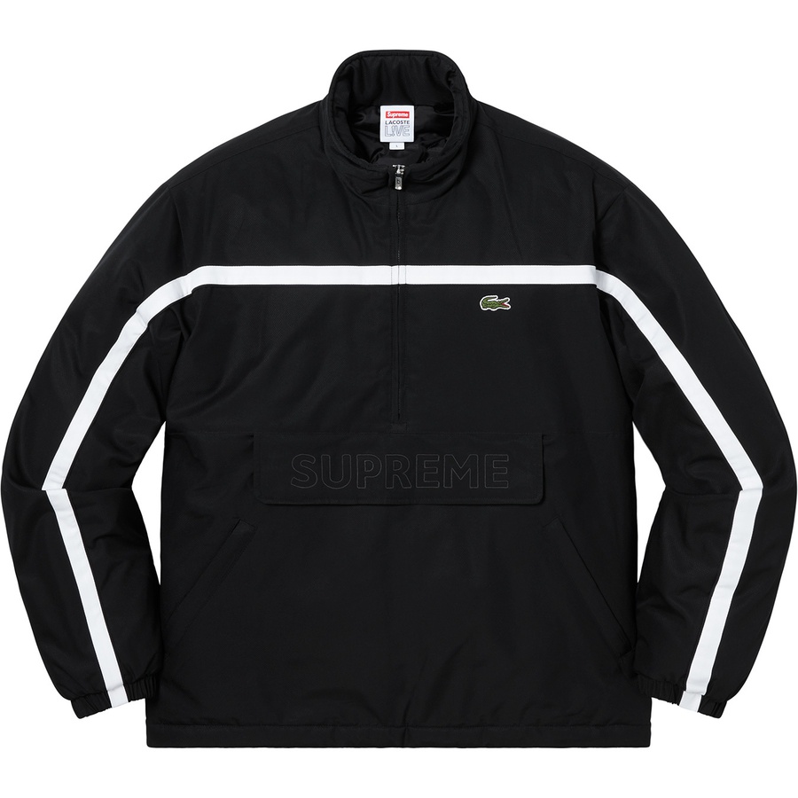 Supreme x Lacoste Puffy Half Zip Pullover Black - Novelship