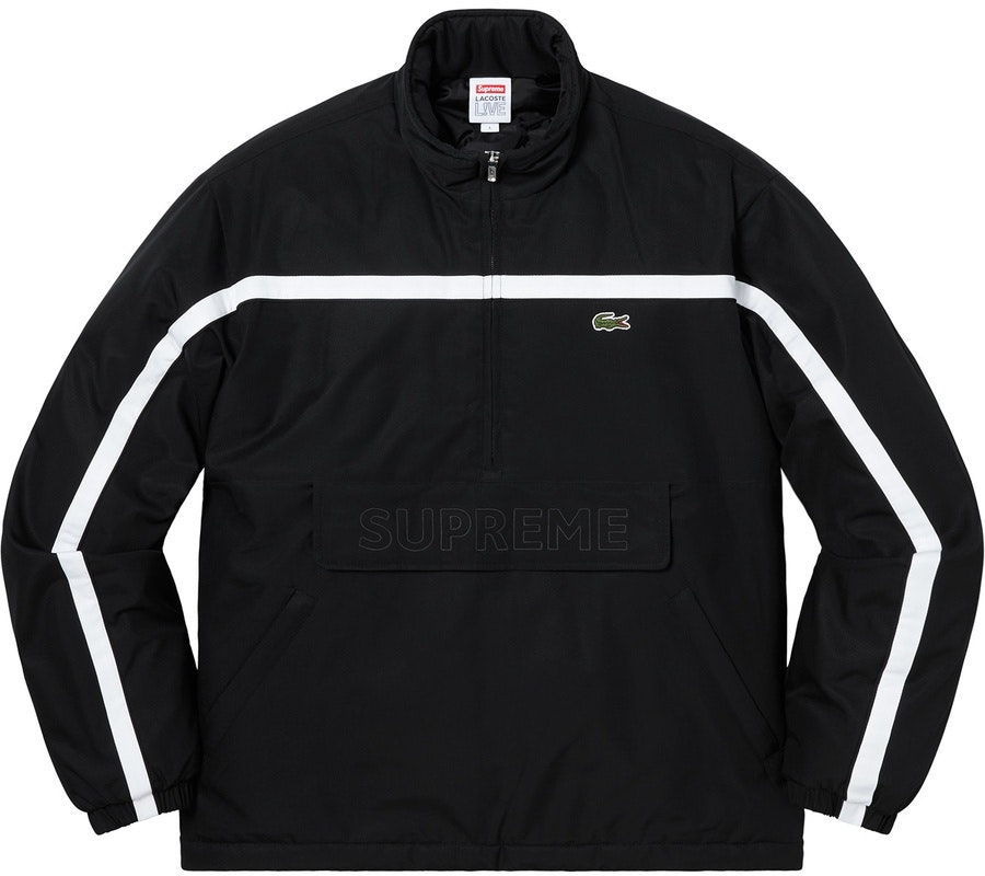 supreme-lacoste-puffy-half-zip-pullover-black