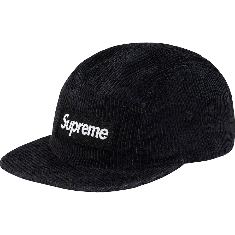 Supreme Camo Corduroy Camp Cap Black Camo