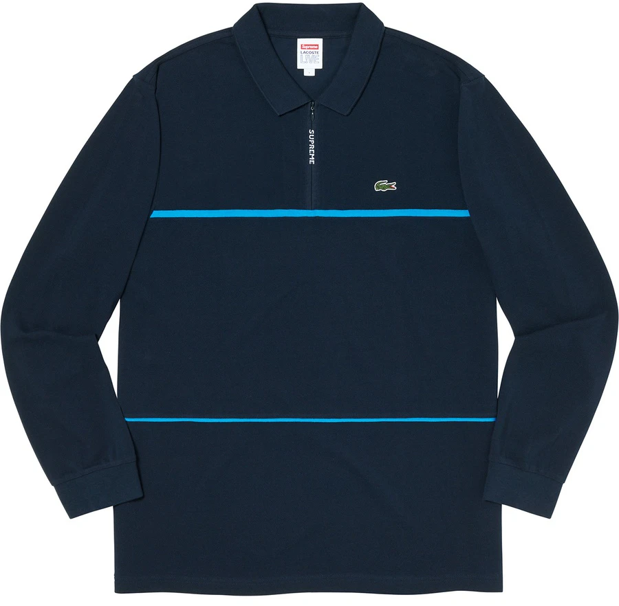 supreme-lacoste-pique-zip-ls-polo-navy
