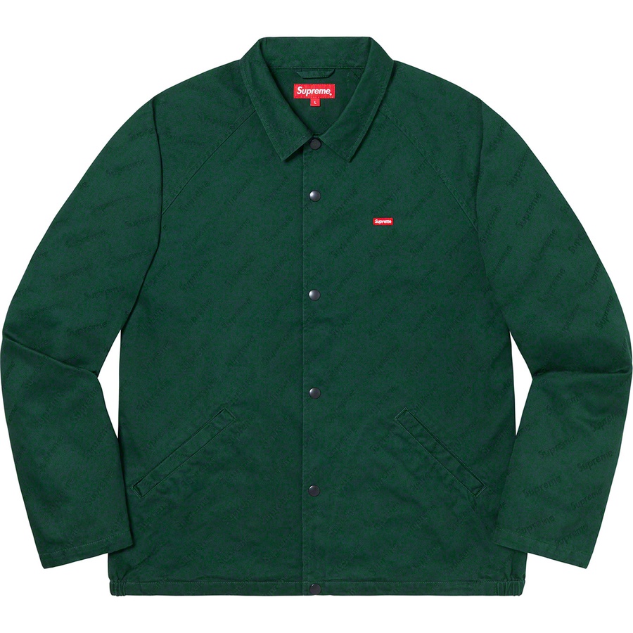 SUPREME SNAP FRONT JACQUARD LOGOS JACKET