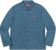 Chaqueta Supreme Snap Front Jacquard Logos Twill Slate. Buy Chaqueta Supreme Snap Front Jacquard Logos Twill Slate.