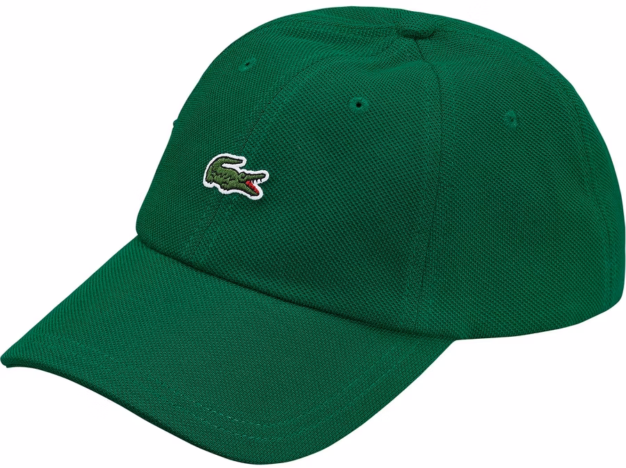 supreme-lacoste-pique-6-panel-green
