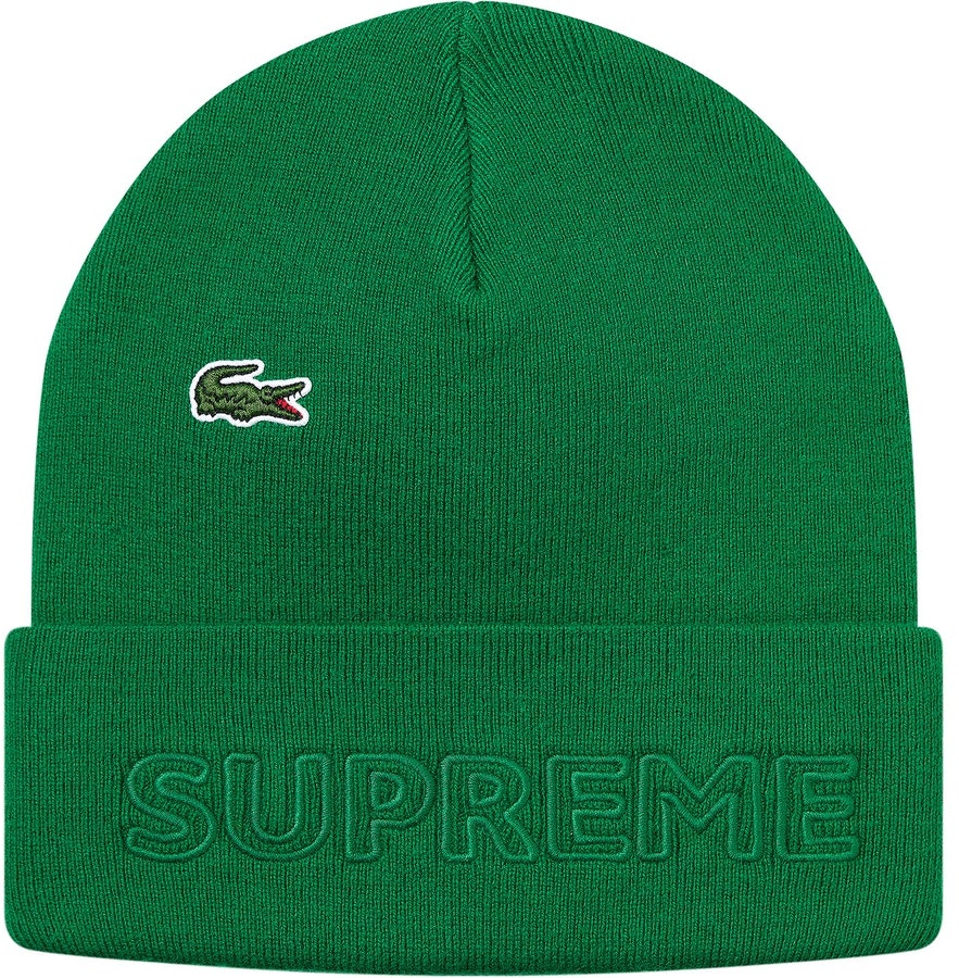 supreme-lacoste-beanie-green