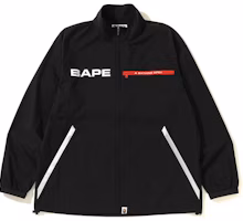 BAPE Relaxed Stand Collar Zip Jacket White BAPE Relaxed Stand Collar Zip Jacket White