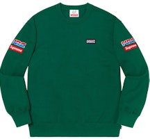 Supreme x Honda x Fox Racing Crewneck Dark Green Supreme x Honda x Fox Racing Crewneck Dark Green